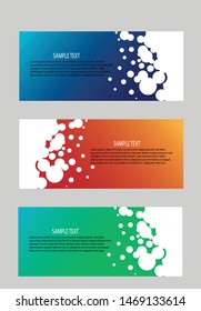 Banner background modern template, abstract design