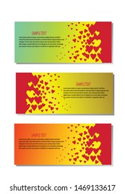 Banner background modern template, abstract design