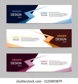 Banner background modern template, abstract design
