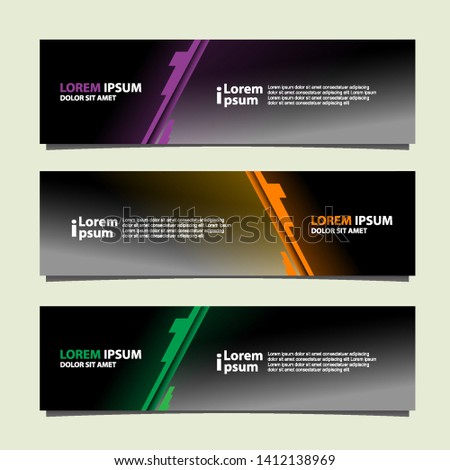 Banner background modern template, abstract design