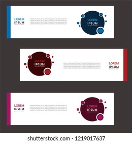 Banner background modern template design