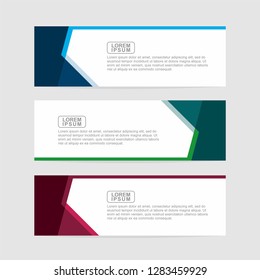 Banner background modern template design. Abstract design banner web template. - Vector
