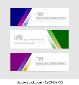 Banner background modern template design. Abstract design banner web template. - Vector
