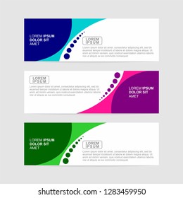 Banner background modern template design. Abstract design banner web template. - Vector
