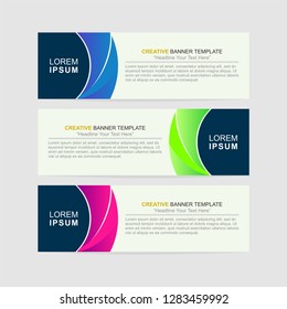 Banner background modern template design. Abstract design banner web template. - Vector

