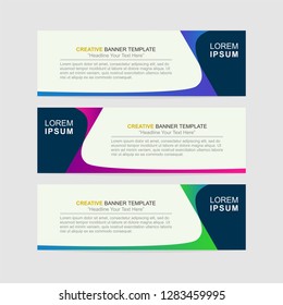 Banner background modern template design. Abstract design banner web template. - Vector
