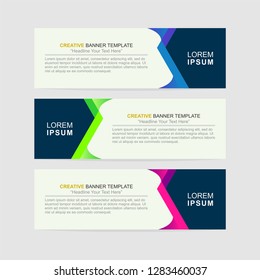 Banner background modern template design. Abstract design banner web template. - Vector

