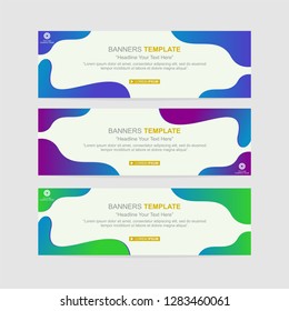 Banner background modern template design. Abstract design banner web template. - Vector
