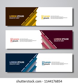Banner background modern template design.vector illustration