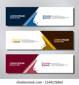 Banner background modern template design.vector illustration
