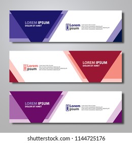 Banner background modern template design.vector illustration