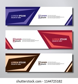 Banner background modern template design.vector illustration