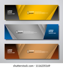 Banner background modern template, vector design