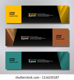 Banner background modern template, vector design
