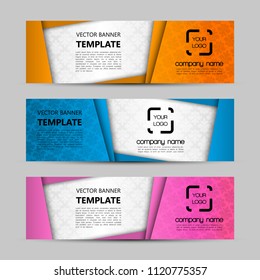Banner background. Modern template vector design. Vector abstract design web banner template. Web Header Design Elements. Abstract web banner template background. Collection web banner design template