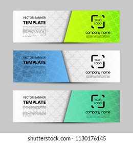 Banner background. Modern template vector design. Vector abstract design web banner template. Web Header Design Elements. Abstract web banner template background. Collection web banner design template