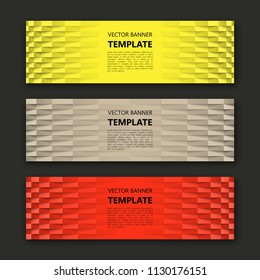 Banner background. Modern template vector design. Vector abstract design web banner template. Web Header Design Elements. Abstract web banner template background. Collection web banner design template
