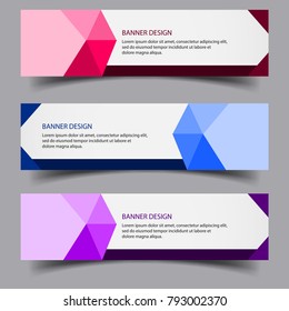 Banner background. Modern template vector design