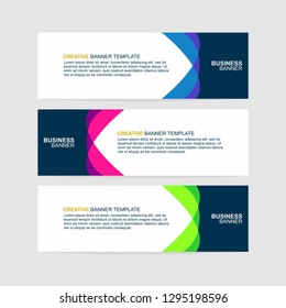 Banner background. Modern template web banner design - Vector 