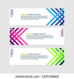 Banner background. Modern template web banner design - Vector 