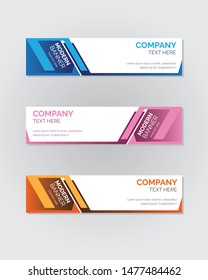 Banner background. Modern vector abstract design banner web template 02