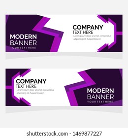 Banner background modern vector design. 