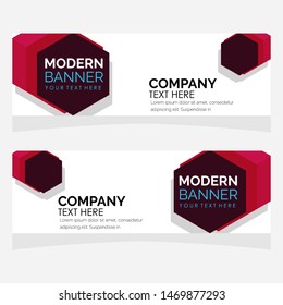 Banner background modern vector design. 
