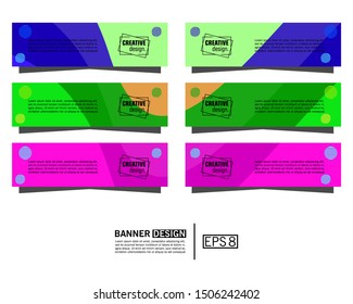 Banner Background. Modern Vector Design. eps 8