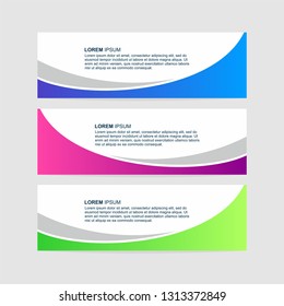 Banner background - Modern web banner template design