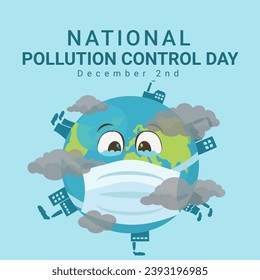 Banner, background national pollution control day