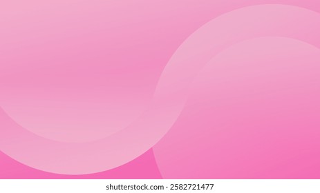 Banner background, pastel colorful, pink and red gradations, circle abstract background. Vector illustration