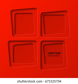 Banner background presentation, vector shape backdrop information. Graphic shape composition presentations. banners annotations. Color sticker banner for registration of proposals