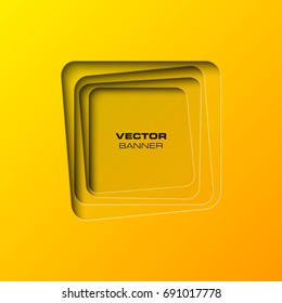 Banner background presentation, vector shape backdrop information. Graphic shape composition presentations. banners annotations. Color sticker banner for registration of proposals