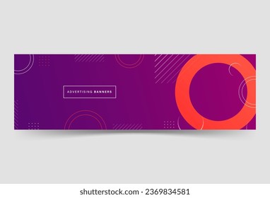 fondo del cartel. gradación púrpura. naranja circular. resumen de memphis
