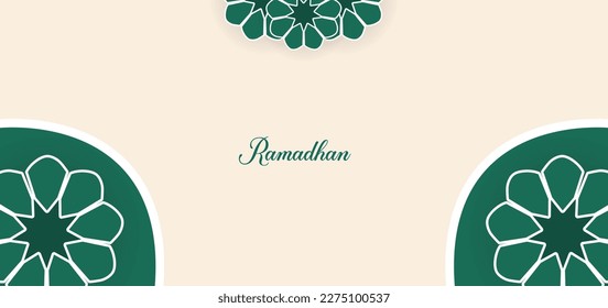 Banner Hintergrund ramadan kareem Muster islamisch, Vorlage für Business oder Web.