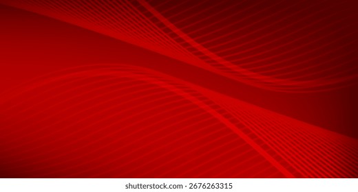 banner background, red gradations,wave line shape,memphis background. abstract line background.
