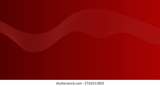 Fondo de Anuncio, gradaciones rojas, forma de línea de onda, fondo de Memphis, EPS 10