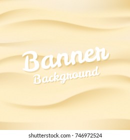 Banner Background Sand  Wave
