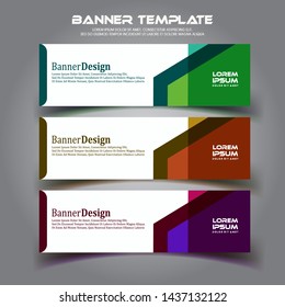 Banner background set .modern template design