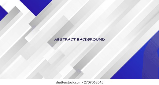 Fondo de Anuncio de plata y azul forma de barra abstracta. diseño simple, cartel