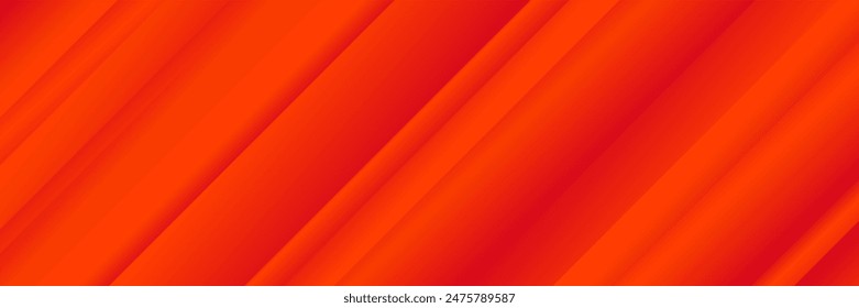 Banner Background with smooth and shiny red lines, abstract geometric background