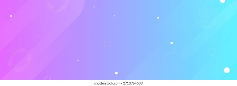 Banner-Hintergrund mit weichem blauem violettem Farbverlauf und leuchtenden Partikeln.