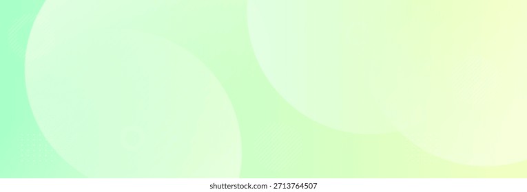 Fondo de Anuncio con Formas circulares verdes suaves y gradiente suave.