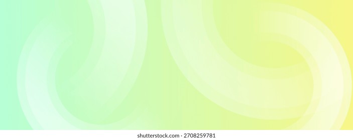Banner background, soft green fluid waves with smooth organic curves.