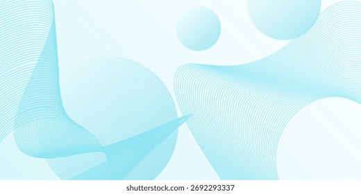 Plantilla de fondo de Anuncio, gradiente azul y blanco, patrón de onda de línea. Antecedentes Abstractas. EPS 10