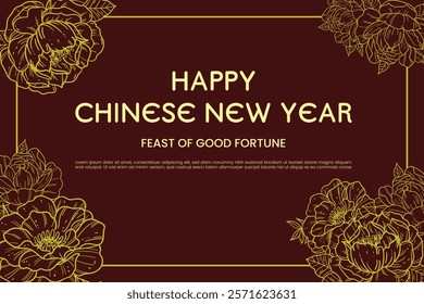 banner background template for chinese new year