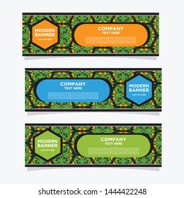 Banner background template. Modern vector design