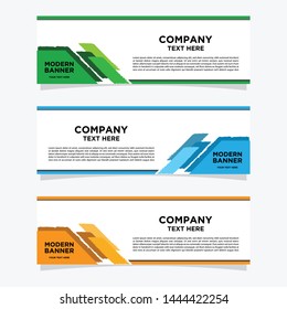 Banner background template. Modern vector design