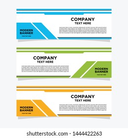 Banner background template. Modern vector design