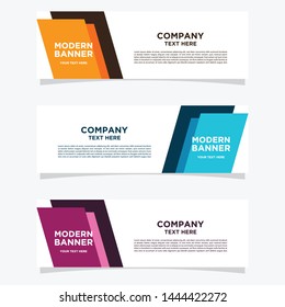 Banner background template. Modern vector design